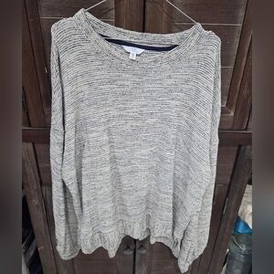 Time and Tru Women's Plus Size Gray Pullover Sweater Size 2X
